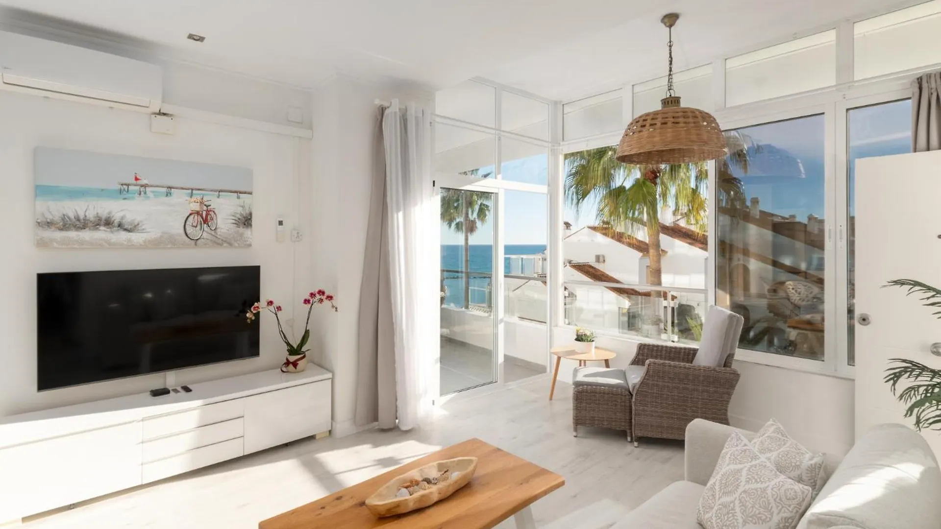 Stunning Beachfront Apartment With Sea Views Benalmadena Spain